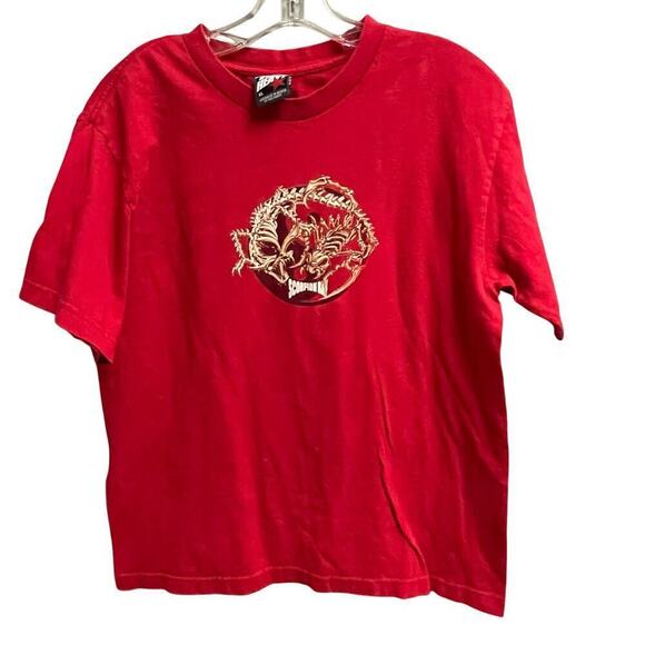 Top Heavy Vintage XL Red Short Sleeve Scorpion Bay Grunge Y2K 90s - Picture 1 of 4